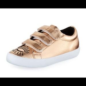 Kenzo Winking Eye Metallic Sneakers